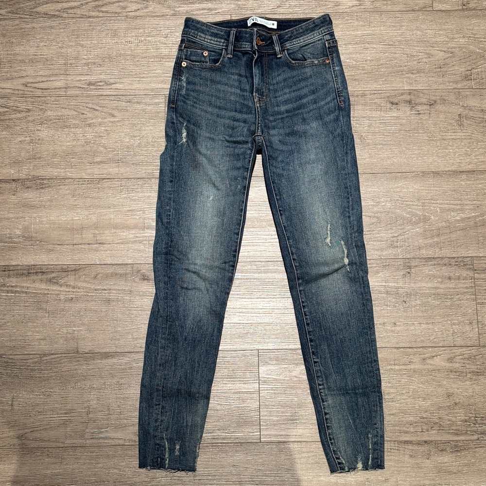 Zara Dark Blue Skinny Jeans